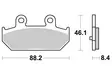 Sbs Jarrupalat Ceramic - Duell MP varaosat ja tarvikkeet - 123658 - 1
