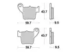 Sbs Jarrupalat Ceramic - Duell MP varaosat ja tarvikkeet - 123698 - 1
