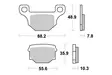Sbs Jarrupalat Ceramic - Duell MP varaosat ja tarvikkeet - 140388 - 1