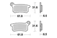 Sbs Jarrupalat Racing Sintered - Duell MP varaosat ja tarvikkeet - 123418 - 1
