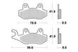 Sbs Jarrupalat Racing Sintered - Duell MP varaosat ja tarvikkeet - 123568 - 1