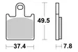 Sbs Jarrupalat Sintered - Duell MP varaosat ja tarvikkeet - 123158 - 1