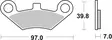 Sbs Jarrupalat Sintered Offroad - Duell MP varaosat ja tarvikkeet - 122248 - 1