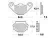 Sbs Jarrupalat Sintered Offroad - Duell MP varaosat ja tarvikkeet - 123958 - 1