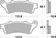 Sbs Jarrupalat Sintered Taakse - Duell MP varaosat ja tarvikkeet - 122578 - 1