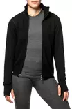 Woolpower Full zip 400 Merino Mid layer Takki musta, XL - Duell ajovarusteet - 59068 - 1