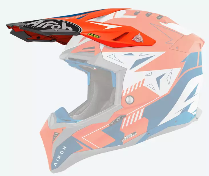 Airoh Aviator 3 Peak Spin Orange Fluo - Duell ajovarusteet - 59669 - 1