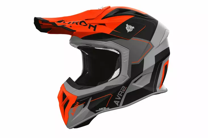 Airoh Kypärä Aviator Ace 2 Shield Oranssi matta, L - Duell ajovarusteet - 60159 - 1