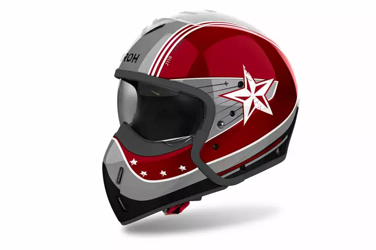 Airoh Kypärä J 110 Command Burgundy Gloss XXL - Duell ajovarusteet - 61299 - 1