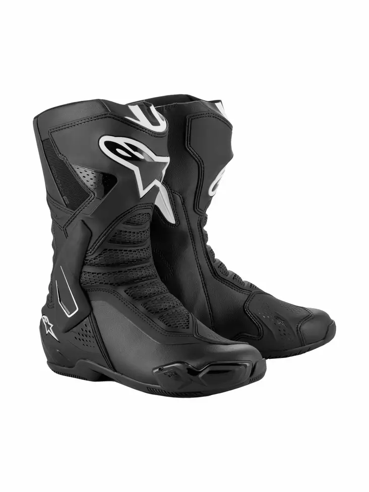 Alpinestars Ajosaapas SMX-6 v3 Musta/Valkoinen, 47 - Duell ajovarusteet - 39089 - 1