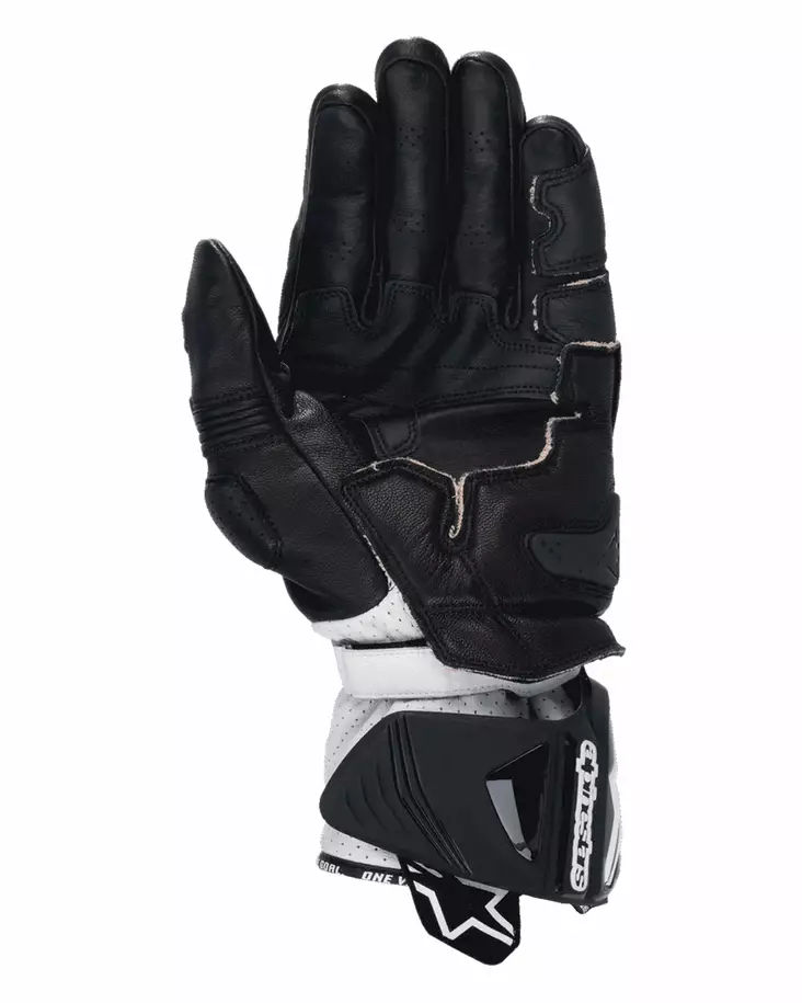 Alpinestars Hanskas GP Pro v4 Musta/Punainen Fluo/Valkoinen, XL - Duell ajovarusteet - 39429 - 1