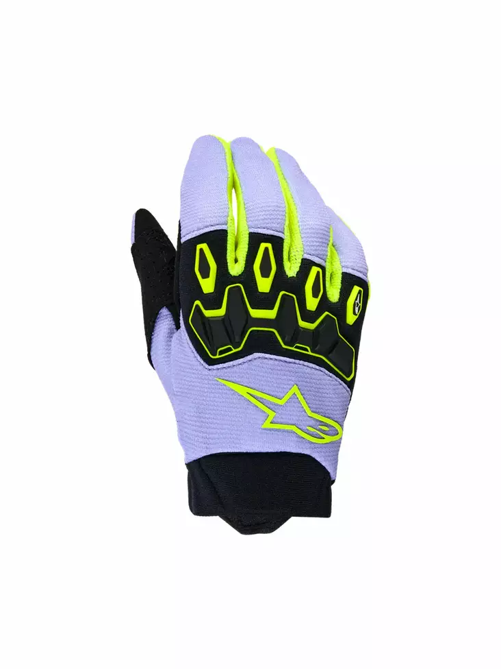 Alpinestars Hanskat Youth Full Bore v2 Lila/Fluo Keltainen, XS - Duell ajovarusteet - 39909 - 1