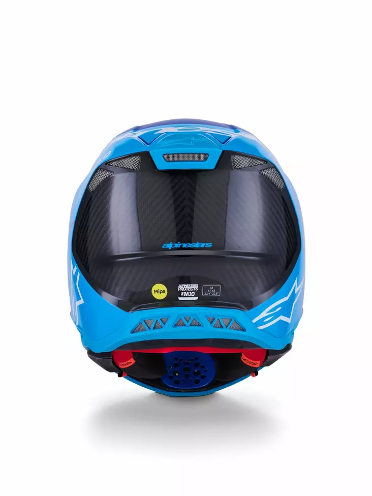 Alpinestars Kypärä S-M10 Flood Met Sininen/Sininen/Hiilikuitu, L - Duell ajovarusteet - 36609 - 1