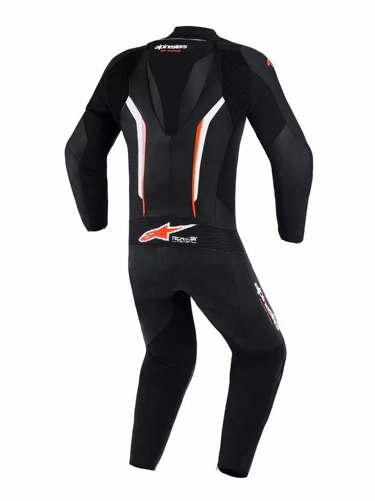 Alpinestars Nahkapuku 1PCS GP Force V2 Musta/Valkoinen/Fluo Punainen, 52 - Duell ajovarusteet - 40649 - 1