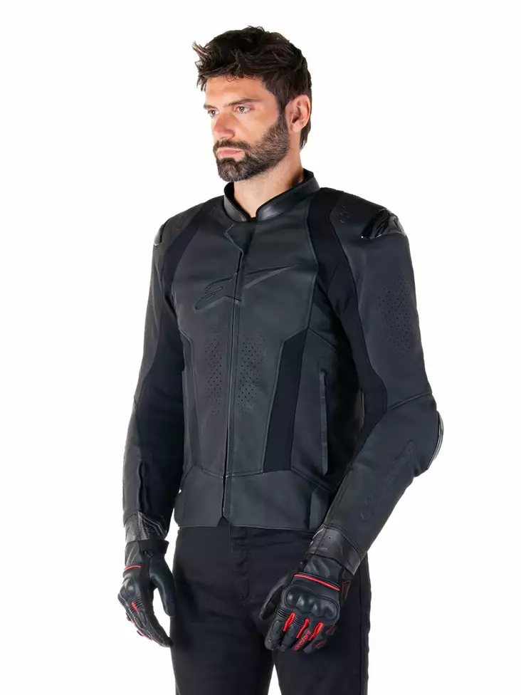 Alpinestars Nahkatakki Missile v3 Musta/Musta, 54 - Duell ajovarusteet - 40909 - 1