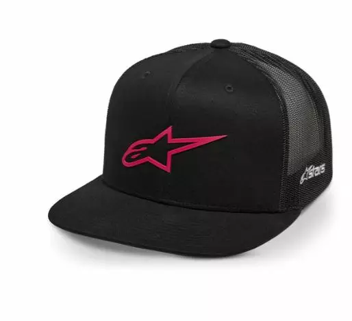 Alpinestars Trucker Hat 3D Ageless Musta/Punainen - Duell ajovarusteet - 35299 - 1