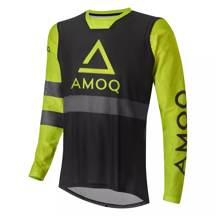 AMOQ Airline Mesh Ajopaita Musta/HiVis, L - Duell ajovarusteet - 52489 - 1