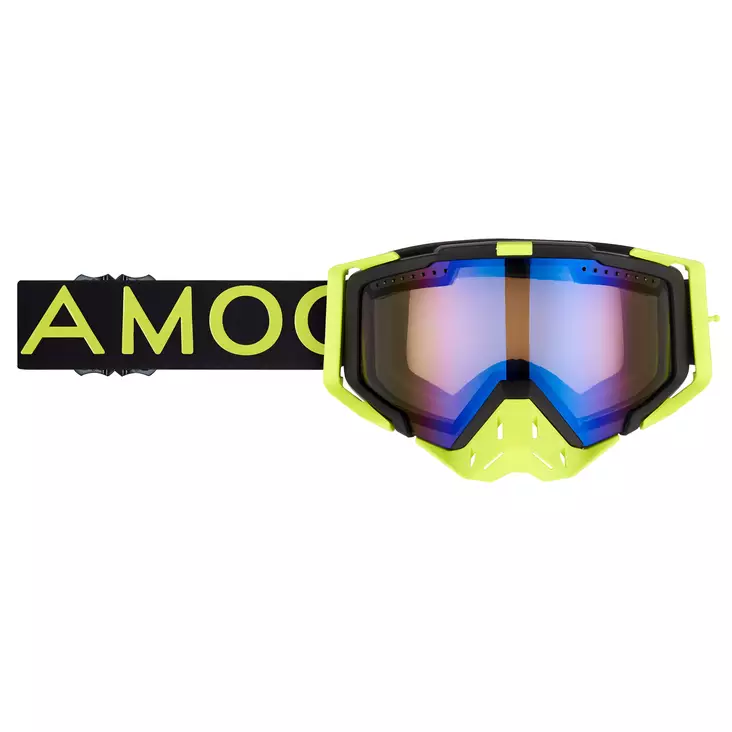 AMOQ Aster Ajolasit Musta-HiVis sininen peili - Duell ajovarusteet - 52269 - 1