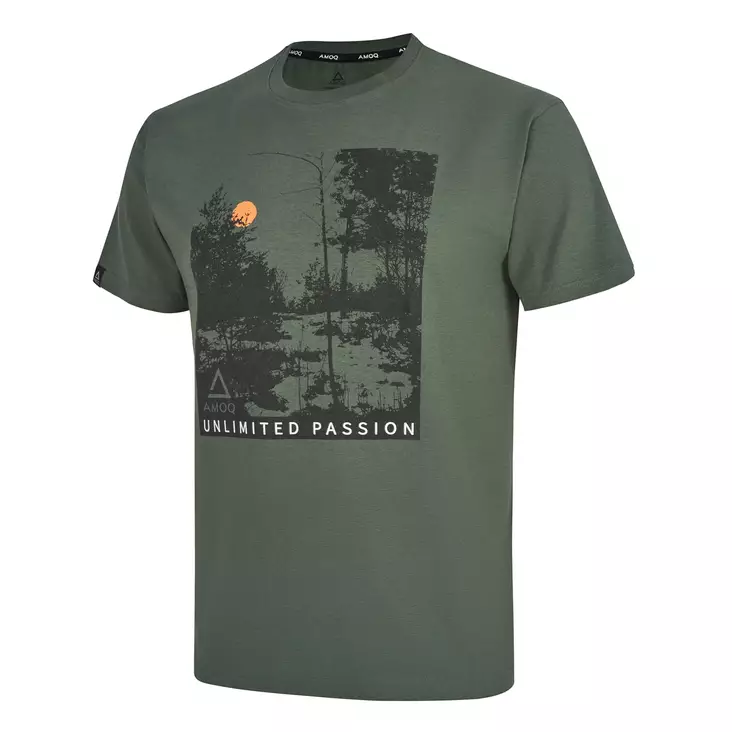 AMOQ Spirit Scenery T-Paita Vihreä, 2XL - Duell ajovarusteet - 51719 - 1