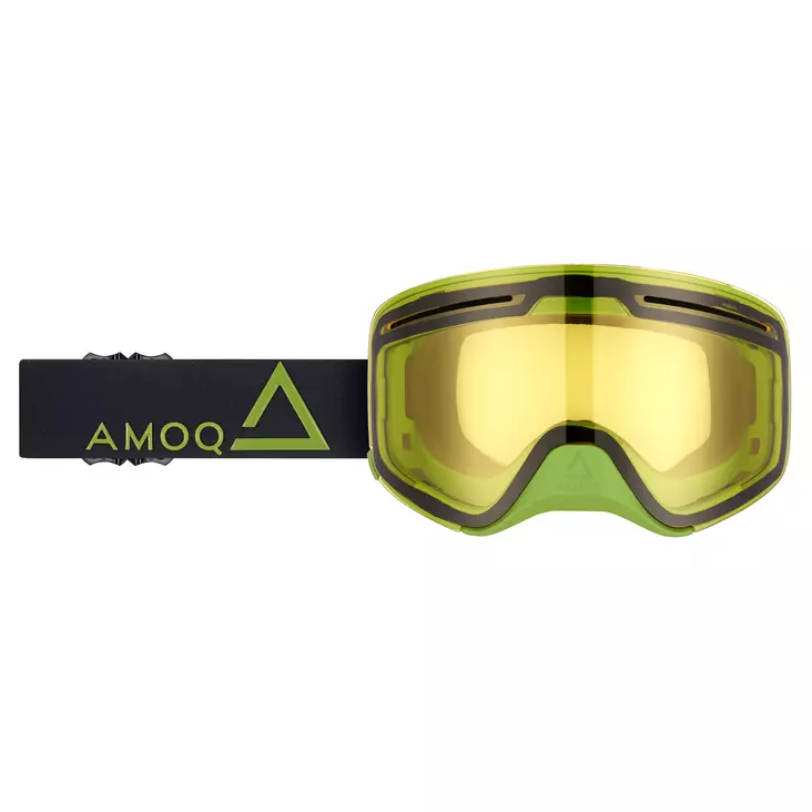 AMOQ Vision Vent+ Magnetic Ajolasit Musta-Vihreä - Keltainen - Duell ajovarusteet - 52179 - 1