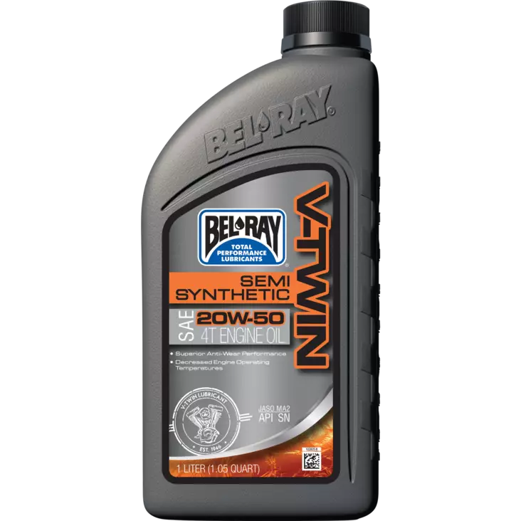 Bel-Ray V-Twin Semi-Synthetic 20W-50 1L - Duell öljyt ja muut nesteet - 62219 - 1