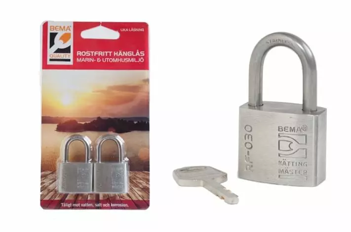Bema RF-030 Riippulukkosrj. 2kpl 5mm/21mm/15mm - Duell venetarvikkeet - 66189 - 1
