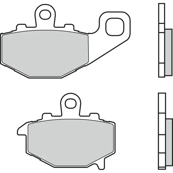 Brembo Jarrupalat Taakse Sintered Road - Duell MP varaosat ja tarvikkeet - 121399 - 1