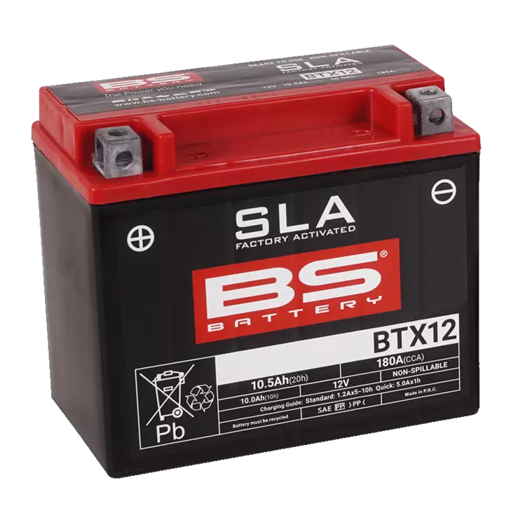 BS Battery BTX12 (FA) SLA - Sealed & Activated - Duell muut varaosat ja tarvikkeet - 132059 - 1