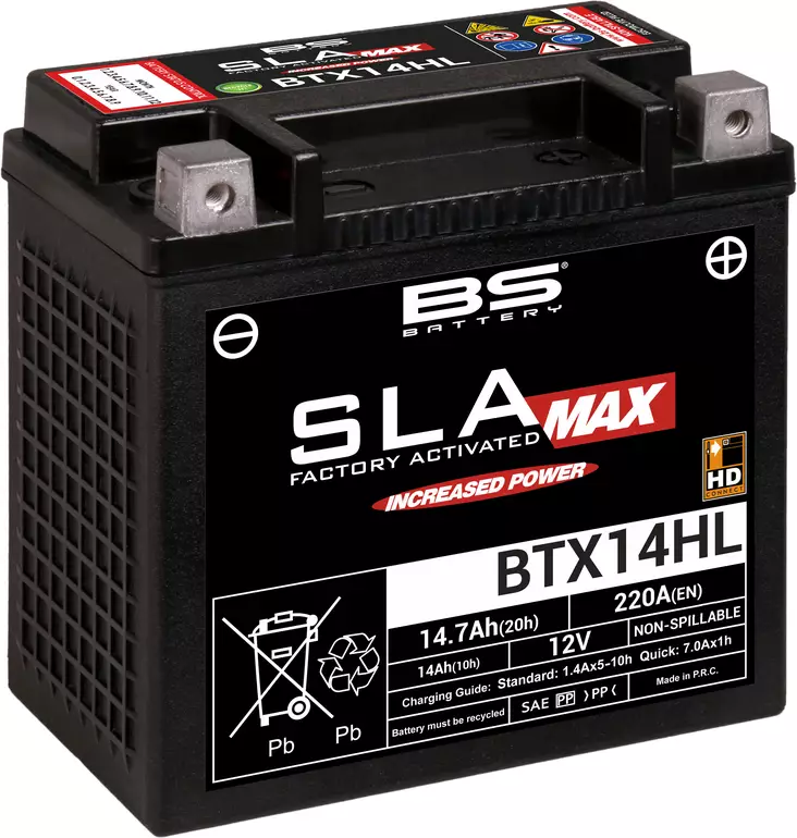 BS Battery BTX14HL (FA) SLA MAX - Sealed & Activated - Duell muut varaosat ja tarvikkeet - 131269 - 1