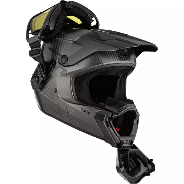 CKX Kypärä Titan AMS Matta Carbon + Ajolasit, L - Duell ajovarusteet - 59379 - 1