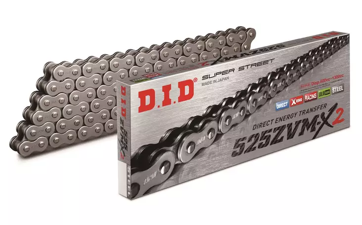 D.I.D 525ZVM-X2 Chain+Connecting link rivet type (ZJ) - Duell MP varaosat ja tarvikkeet - 116349 - 1