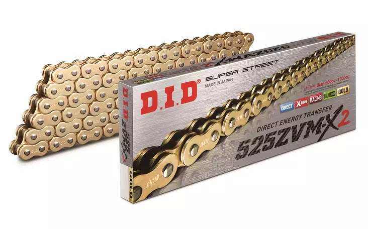 D.I.D 525ZVM-X2 G&G Chain+Connecting link rivet type (ZJ) - Duell MP varaosat ja tarvikkeet - 116739 - 1