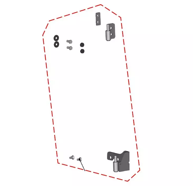 DFK Vasen Oven saranat Polaris Ranger 1000 - Duell ATV varaosat ja tarvikkeet - 29669 - 1