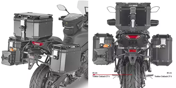 Givi PANN.HOLDER YAMAHA TRACER 9 '21 OUTBACK - Duell MP varaosat ja tarvikkeet - 102609 - 1