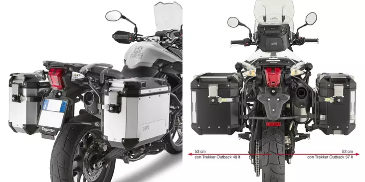 Givi putkisivutelineet Trekker Outback Triumph Tiger 800/800XC (11-13) - Duell MP varaosat ja tarvikkeet - 102369 - 1
