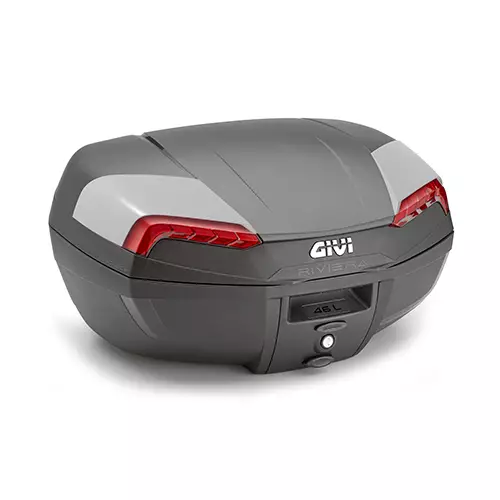 Givi Topcase 46L Riviera Grey Cover Red Refl. - Duell MP varaosat ja tarvikkeet - 105019 - 1