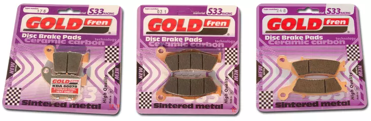 GOLDFREN Jarrupalat 187 Ceramic Carbon S33 - Duell MP varaosat ja tarvikkeet - 69059 - 1