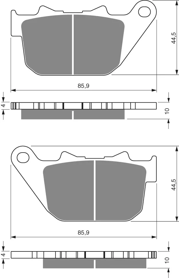 GOLDFREN Jarrupalat 274 Ceramic Carbon S3 - Duell MP varaosat ja tarvikkeet - 68029 - 1