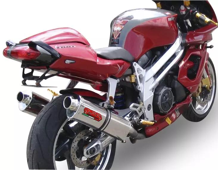 GPR Aprilia Tuono R 1000 Factory 2006/10 Pair EC-Approv. slip-on exhaust Triova - Duell MP varaosat ja tarvikkeet - 112549 - 1