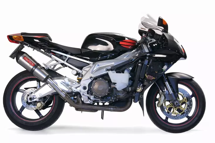 GPR Aprilia Tuono R 1000 Factory 2006/10 Pair of EC-Approv. slip-on exhaust cat - Duell MP varaosat ja tarvikkeet - 111269 - 1