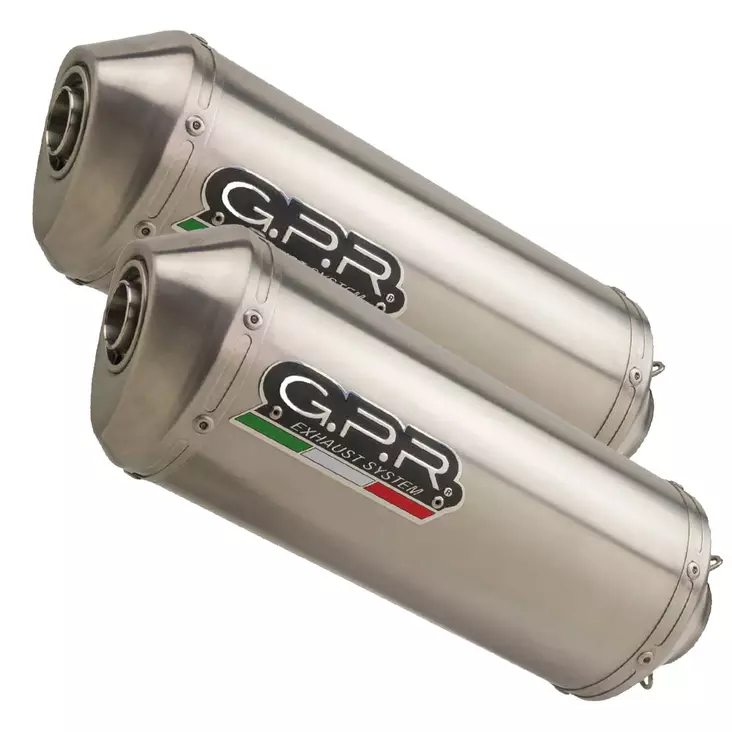 GPR Honda Vtr 1000 Sp-1 2000/01 Pair EC-Approv. slip-on exhaust Satinox - Duell MP varaosat ja tarvikkeet - 107109 - 1