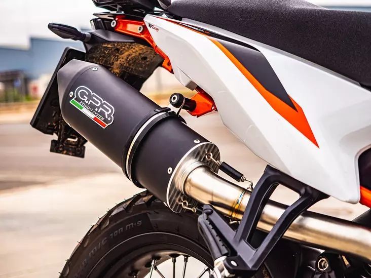 GPR Ktm Duke 890 L 2021/2022 e5 EC-Approv. slip-on exhaust Furore Evo4 Nero - Duell MP varaosat ja tarvikkeet - 109479 - 1