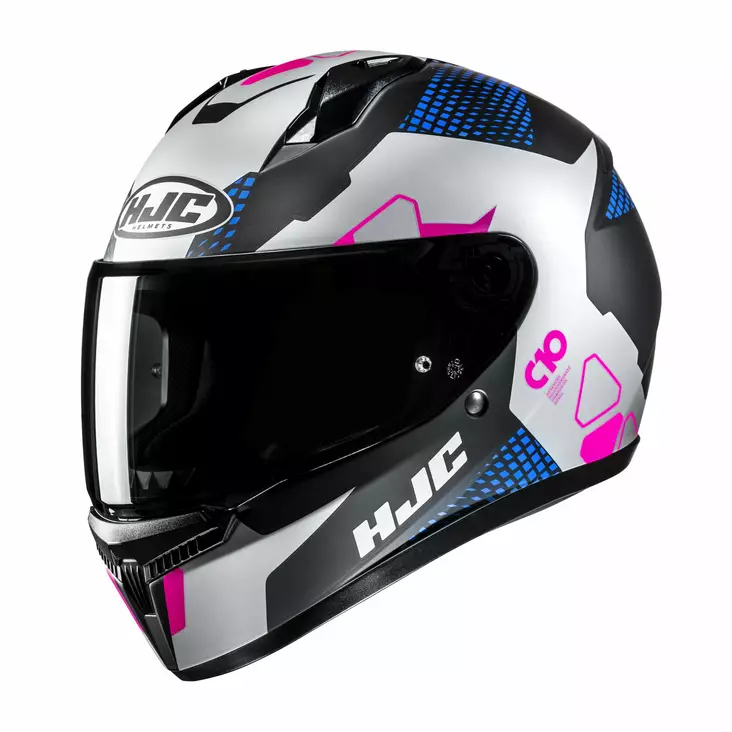 HJC Kypärä C10 Aspa Musta/Lila MC28, L - Duell ajovarusteet - 56259 - 1