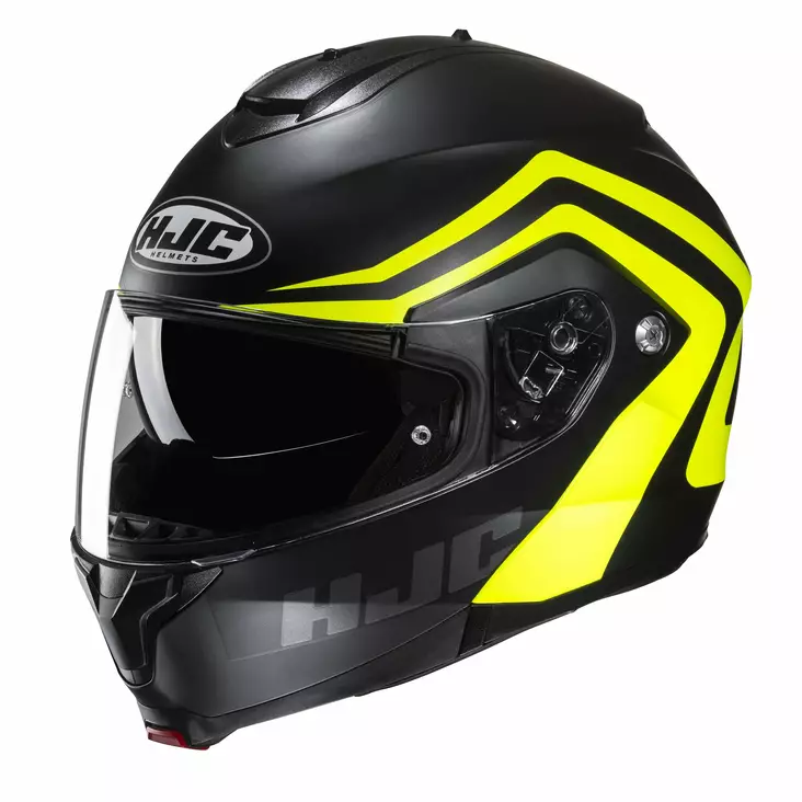 HJC Kypärä C91N Nepos MC3HSF Musta/Fluo Keltainen 2XL - Duell ajovarusteet - 56309 - 1