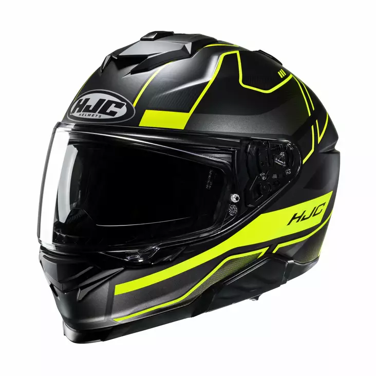 HJC Kypärä i71 Irox MC3HSF Musta/Fluo Keltainen 2XL - Duell ajovarusteet - 56959 - 1