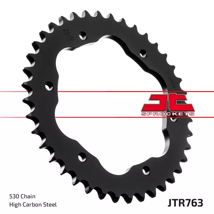 JT Rear Sprocket JTR763.40ZBK - Duell MP varaosat ja tarvikkeet - 117339 - 1