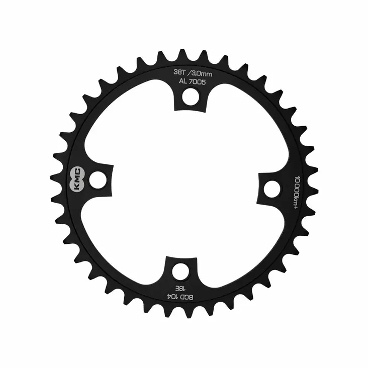 Ketjuratas KMC E-bike Bosch h BCD 104 etu musta 1/8" 3mm offset 38h - Duell polkupyörien varaosat ja tarvikkeet - 8989 - 1