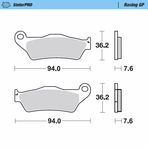 Moto-Master Jarrupalat KTM: 125-200-250-300-350-360-380-440-500 All SX Brembo - Duell MP varaosat ja tarvikkeet - 120259 - 1