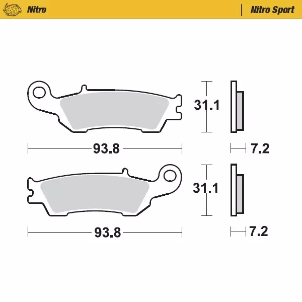 Moto-Master Nitro Racing Jarrupalat Yamaha YZ250F eteen - Duell MP varaosat ja tarvikkeet - 120789 - 1