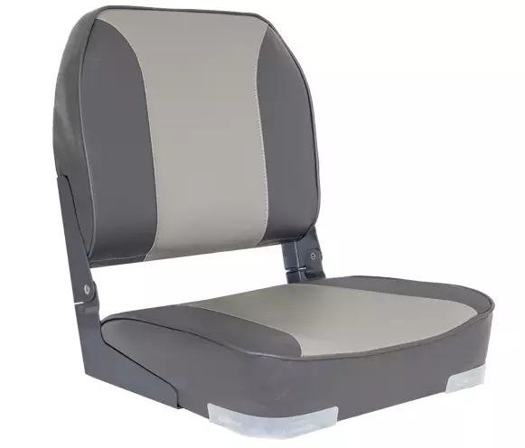 OS DELUXE FOLD DOWN SEAT UPHOLSTERED GREY/CHARCOAL - Duell venetarvikkeet - 132519 - 1